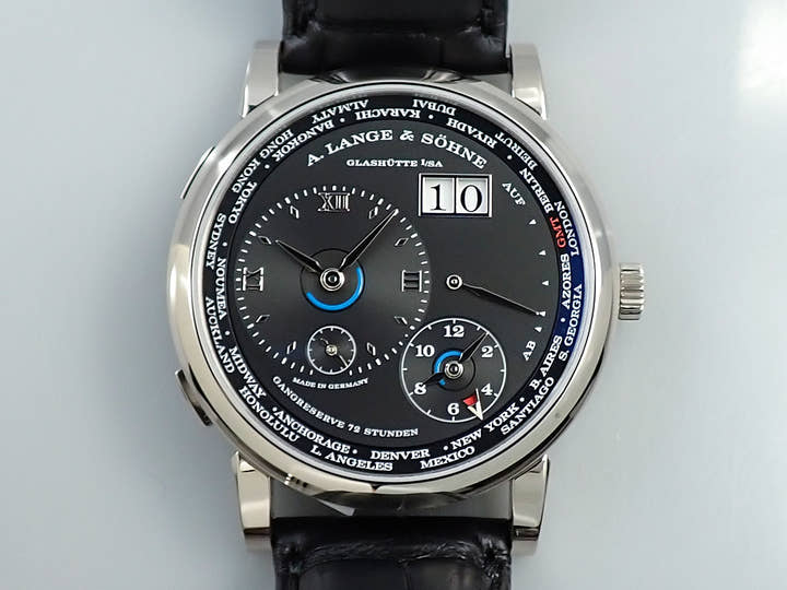 A.ランゲ＆ゾーネ ランゲ1 タイムゾーン Ref.136.029 ブラック文字盤 美品 4265FJ6M