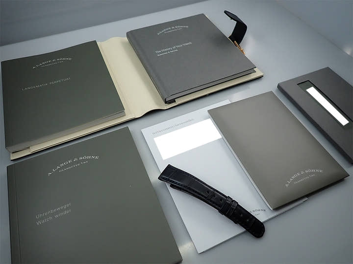A.ランゲ＆ゾーネ ランゲマティック パーペチュアル Ref.310.037 ブルー文字盤 美品 6M9103RF