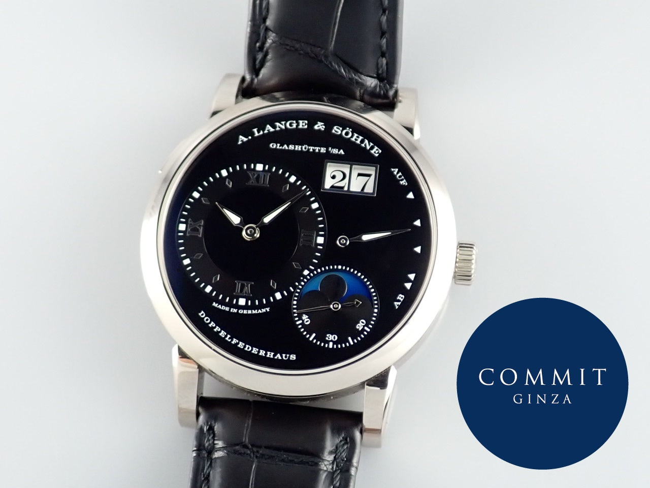 A. Lange &amp; Söhne Lange 1 Moon Phase {Warranty, Box, etc.}