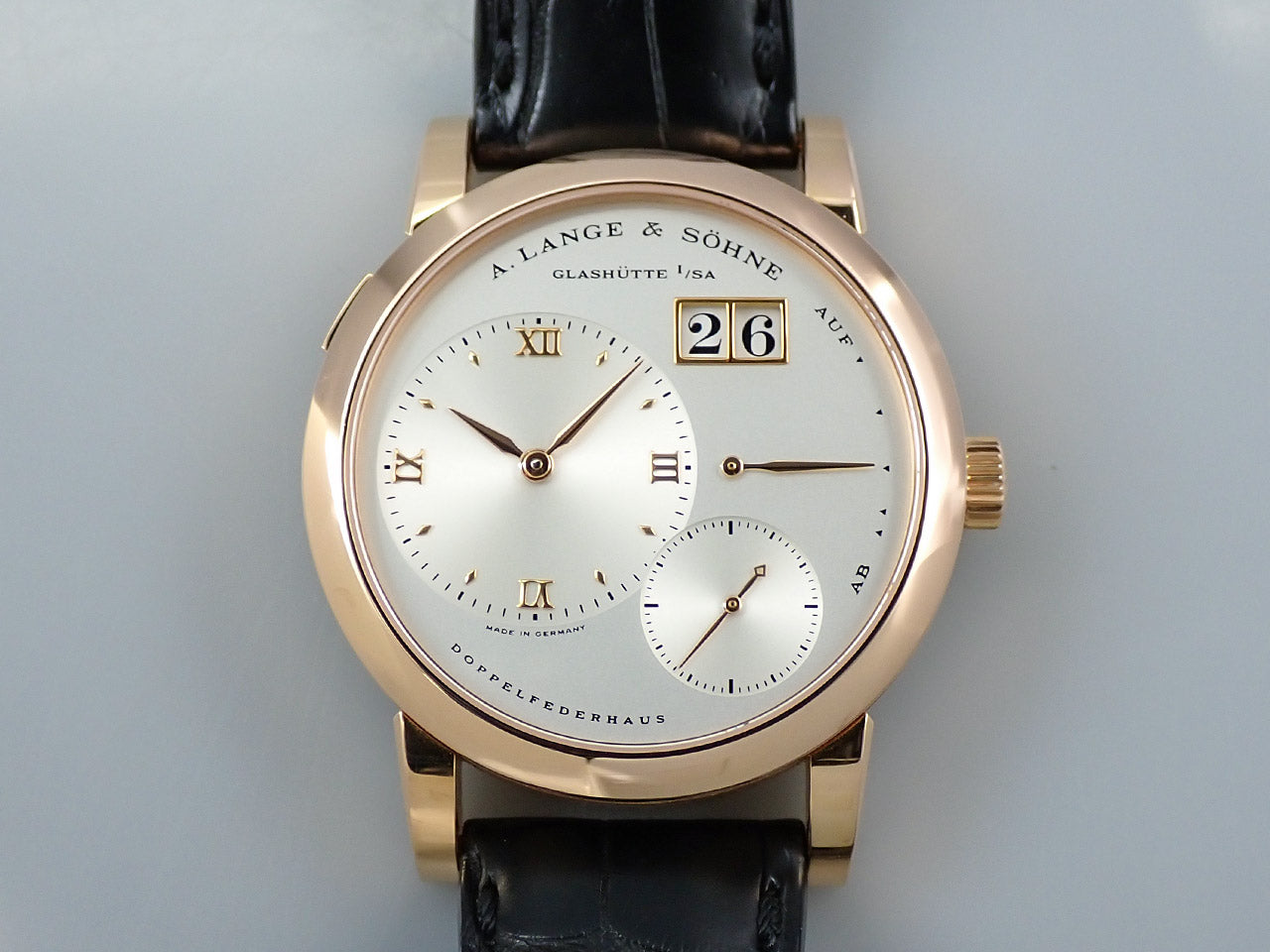 A.ランゲ＆ゾーネ 純正アリゲーターストラップ ベルト ピンク 【公式通販】