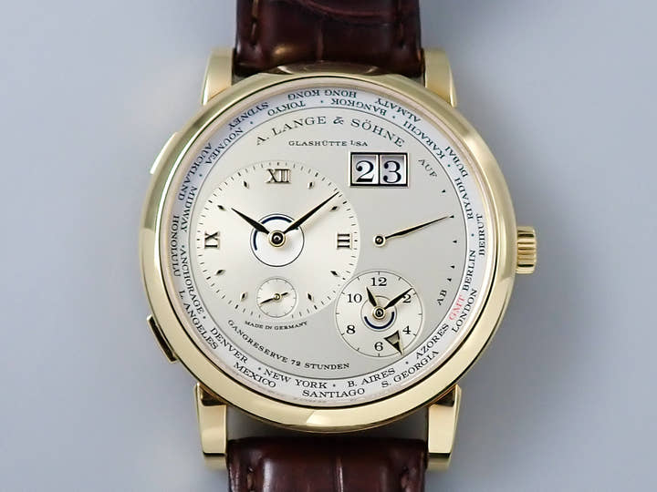 A.ランゲ＆ゾーネ ランゲ1 タイムゾーン Ref.136.021 シルバー文字盤 中古 T9Z5ZT56