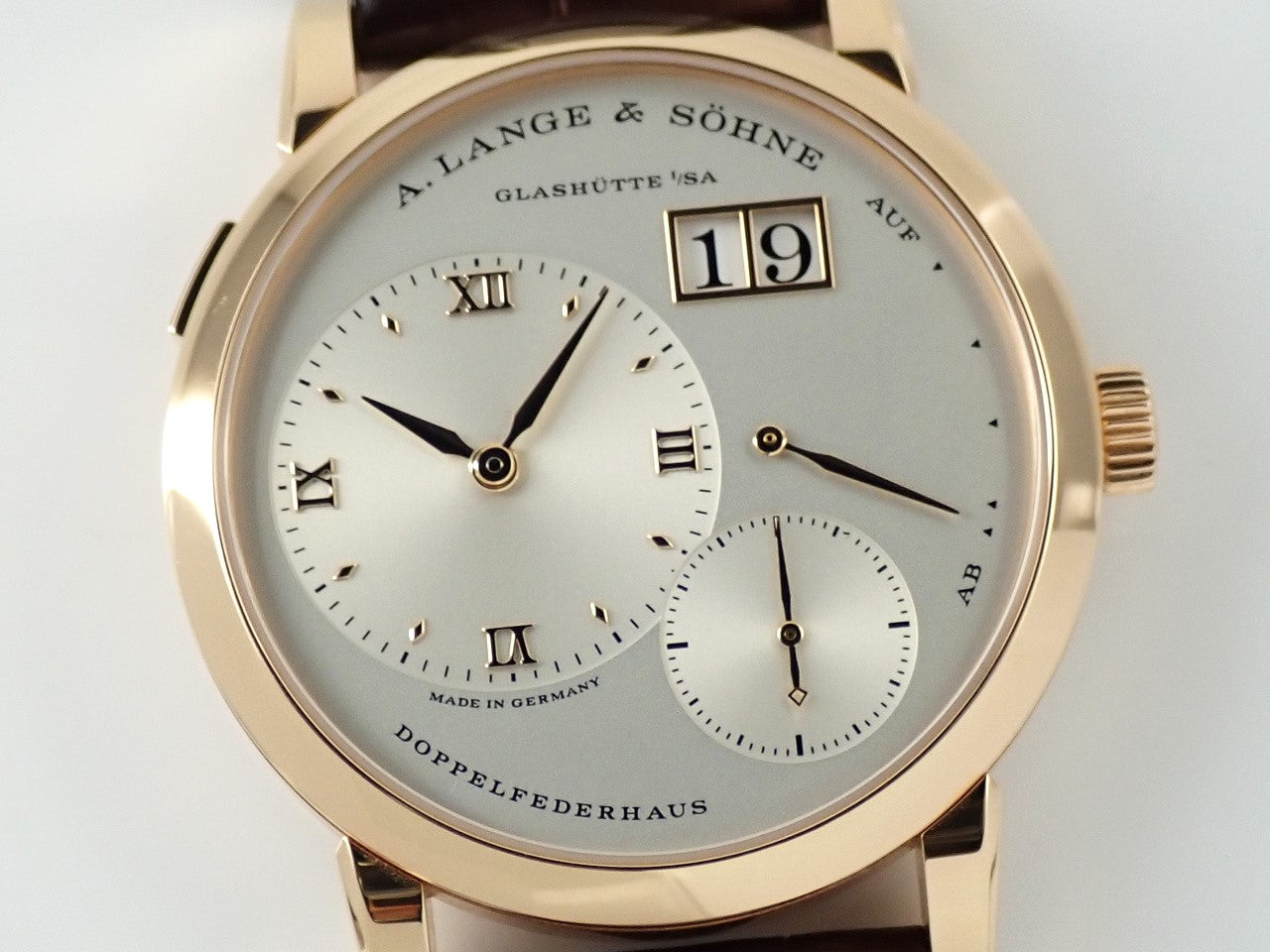 A. Lange &amp; Söhne Lange 1 Ref.191.032 18KPG Silver Dial