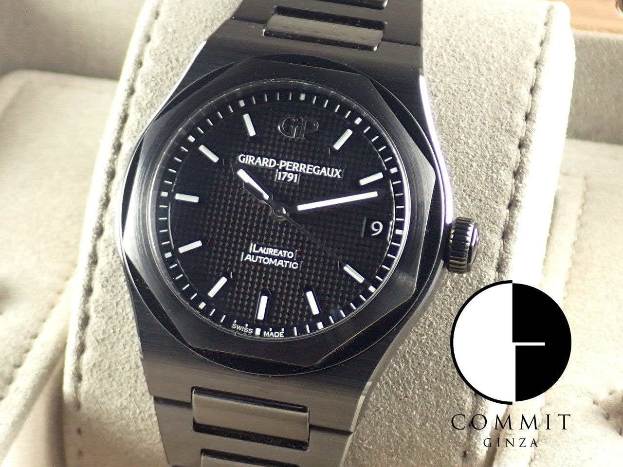 Girard-Perregaux Laureato 42mm Black Ceramic &lt;Warranty, Box, etc.&gt;