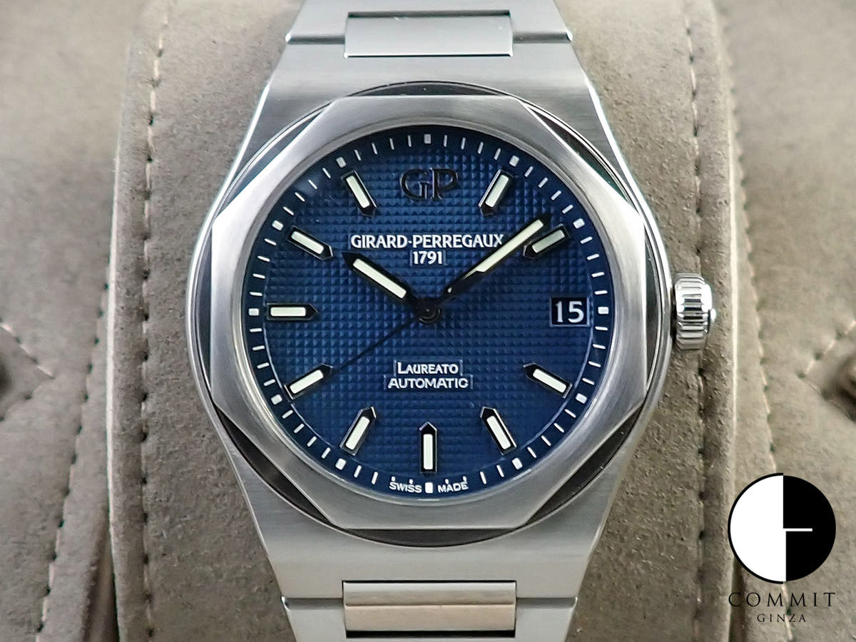 ジラールペルゴ ロレアート Ref.81010-11-431-11A ブルー文字盤 美品 U1LSPKRM