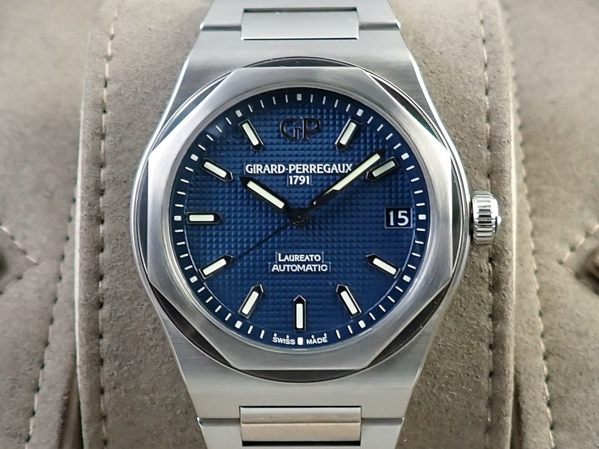 ジラールペルゴ ロレアート Ref.81010-11-431-11A ブルー文字盤 美品 U1LSPKRM