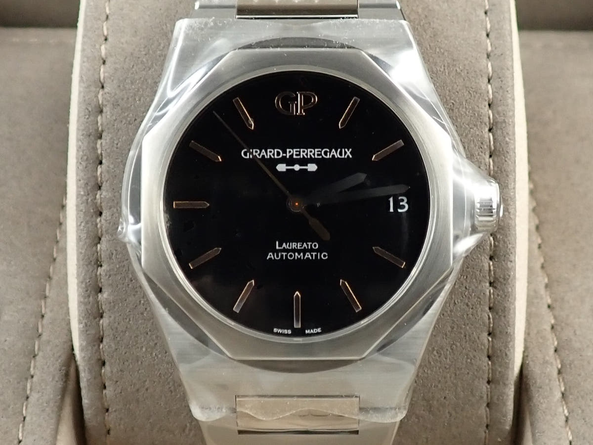ジラールペルゴ ロレアート Ref.81010-11-635-11A オニキス文字盤 新品 V8P97388