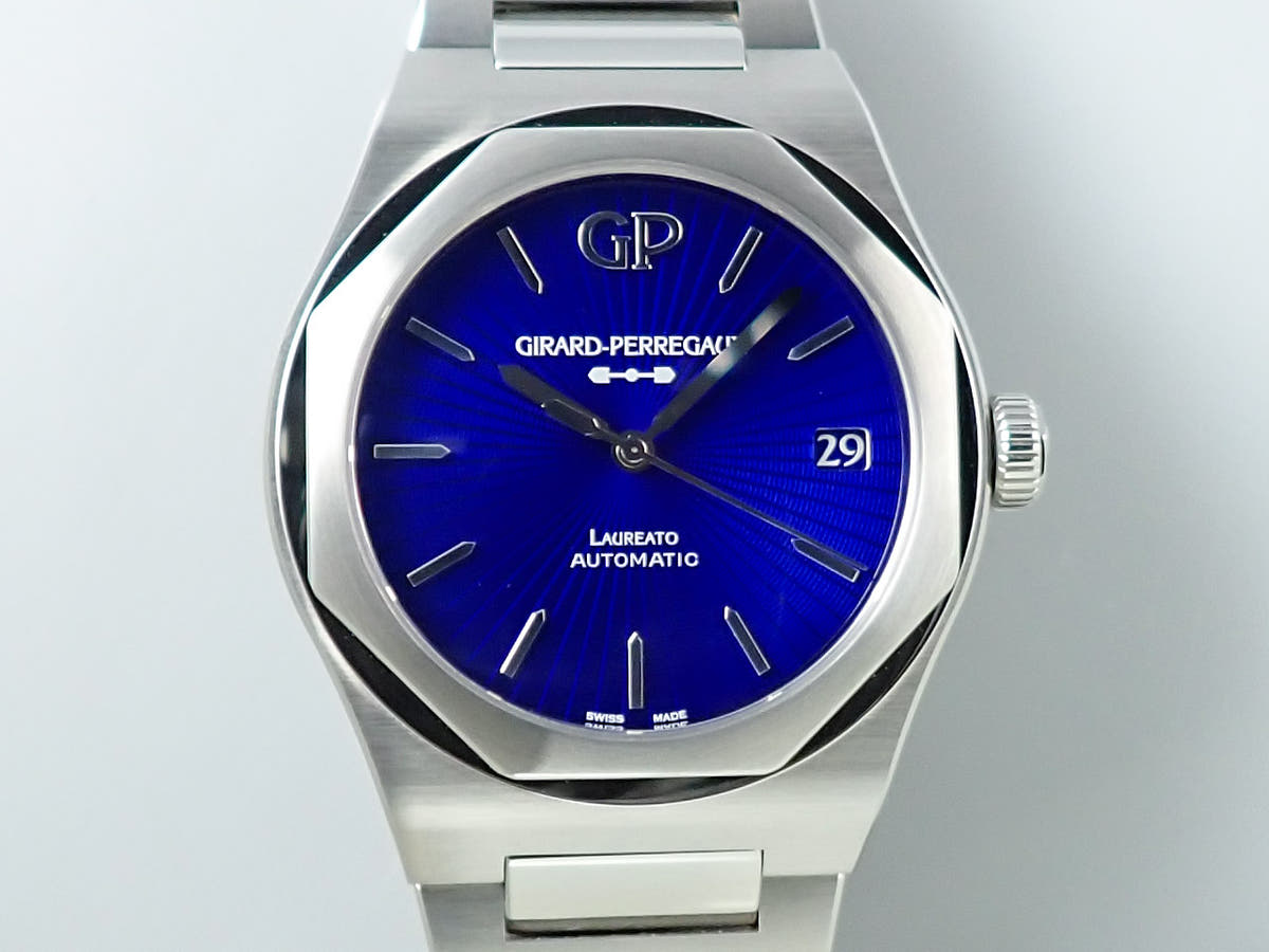 ジラールペルゴ ロレアート Ref.81010-11-432-11A ブルーエナメル文字盤 中古 C763HH61