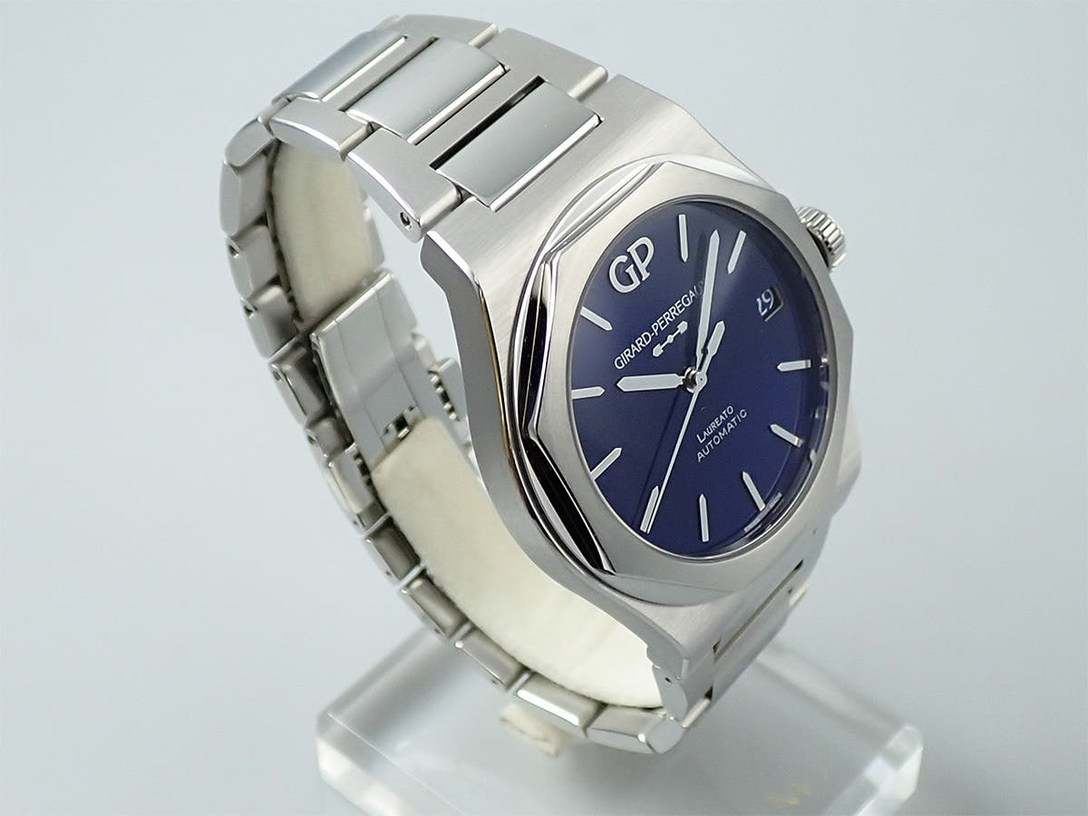 ジラールペルゴ ロレアート Ref.81010-11-432-11A ブルーエナメル文字盤 中古 C763HH61