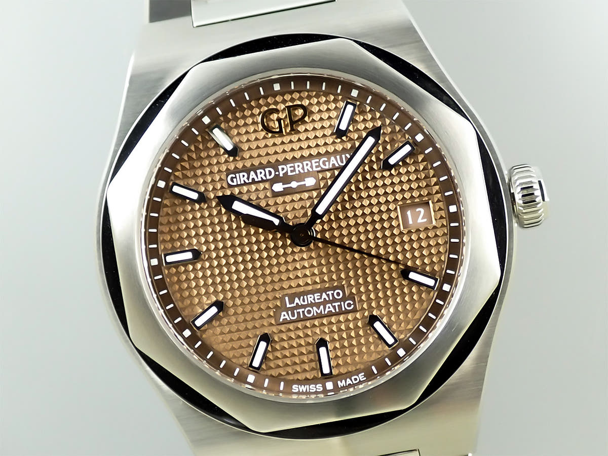 ジラールペルゴ ロレアート Ref.81005-11-3154-1CM コッパー文字盤 美品 526S426X