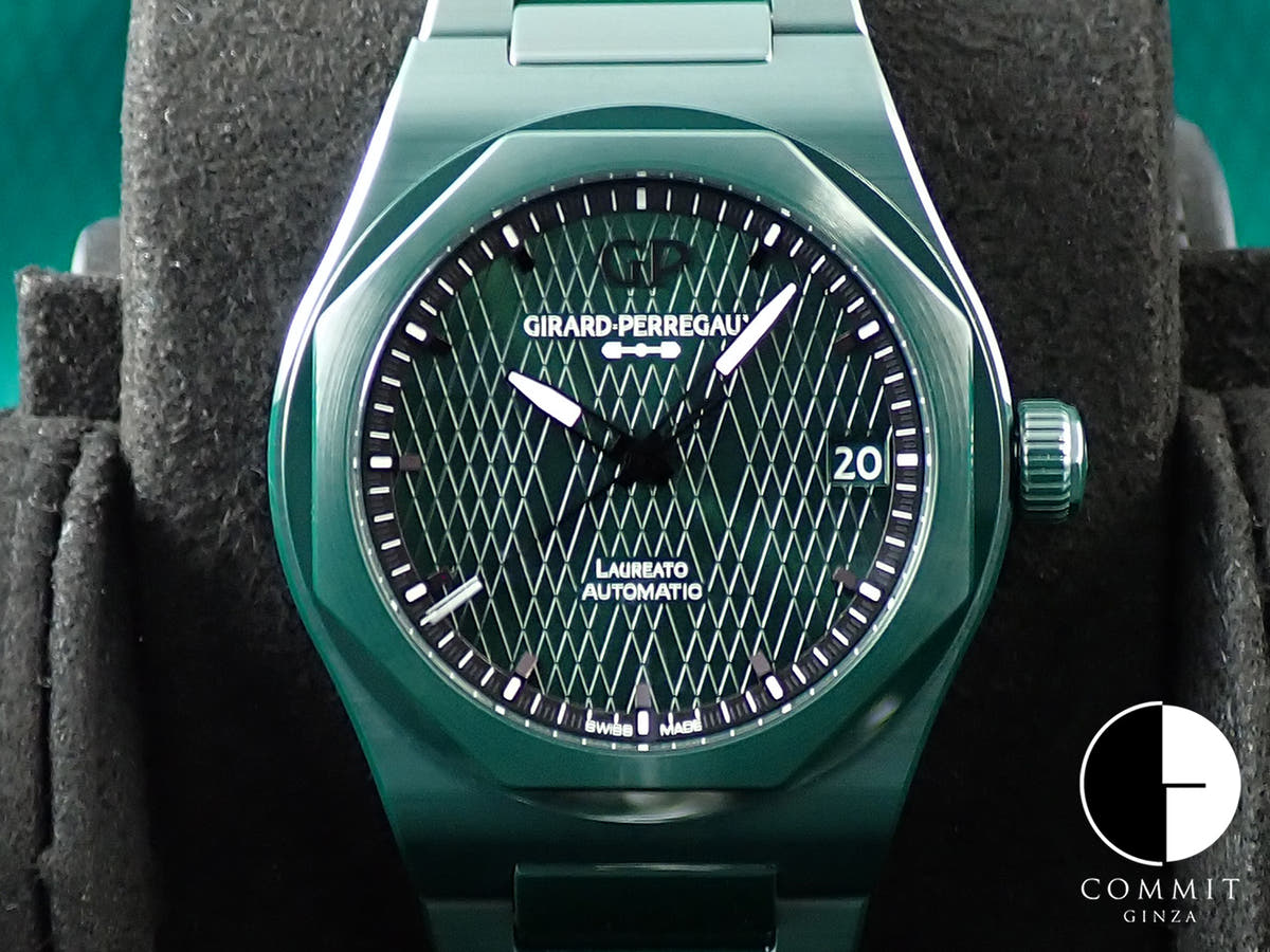 ジラールペルゴ ロレアート 42 MM グリーンセラミック アストンマーティン エディション Ref.81010-32-3081-1CX グリーン文字盤 未使用 C83ZSSTC