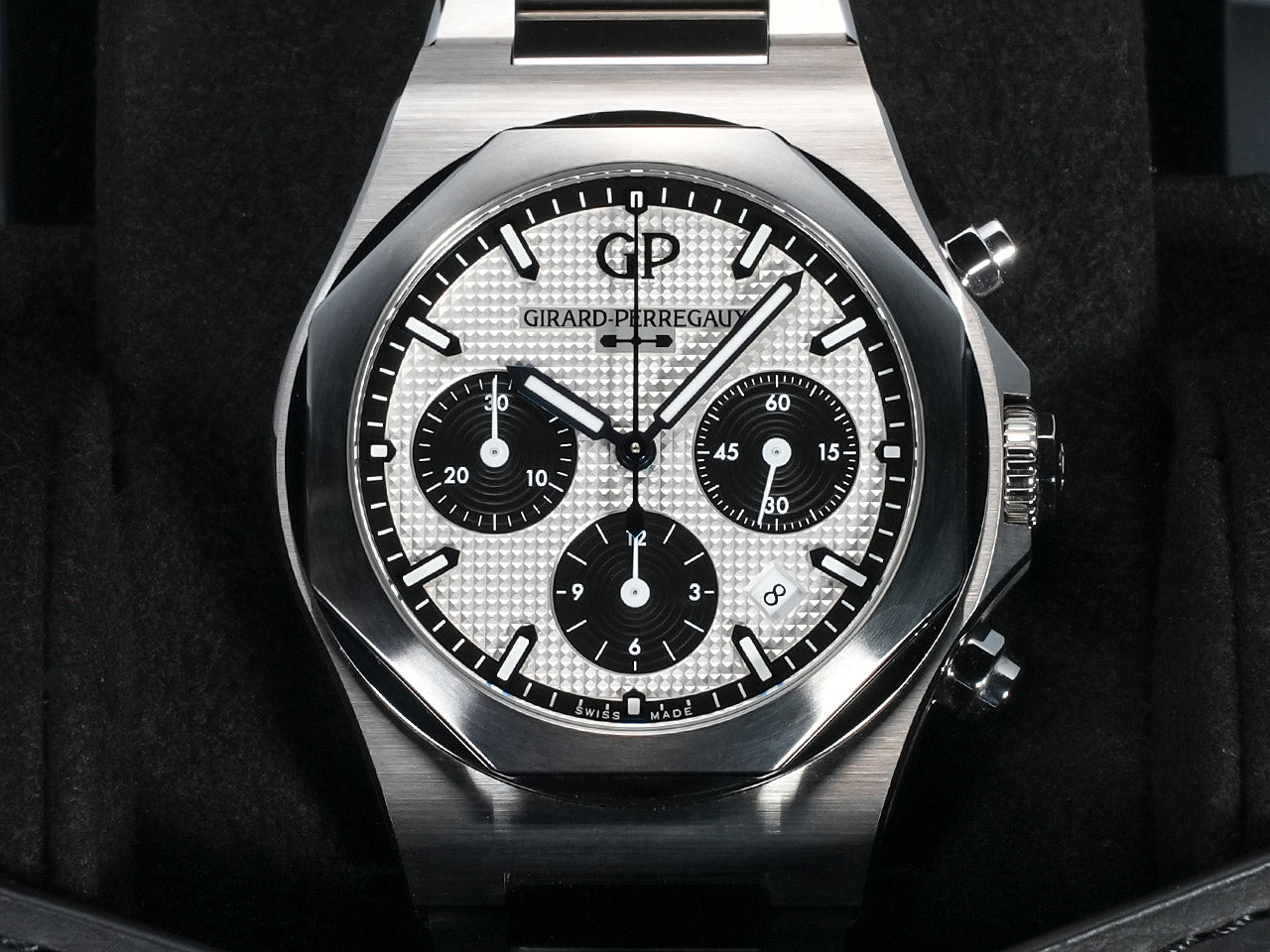 Girard-Perregaux Laureato Chronograph Ref.81020-11-131-11A SS Silver x Black Dial