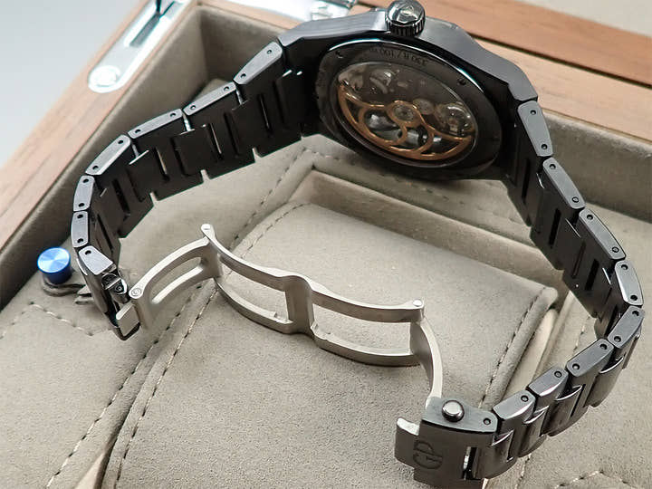 ジラールペルゴ ロレアート スケルトン セラミック Ref.81015-32-001-32A スケルトン文字盤 美品 LWY37X4Y