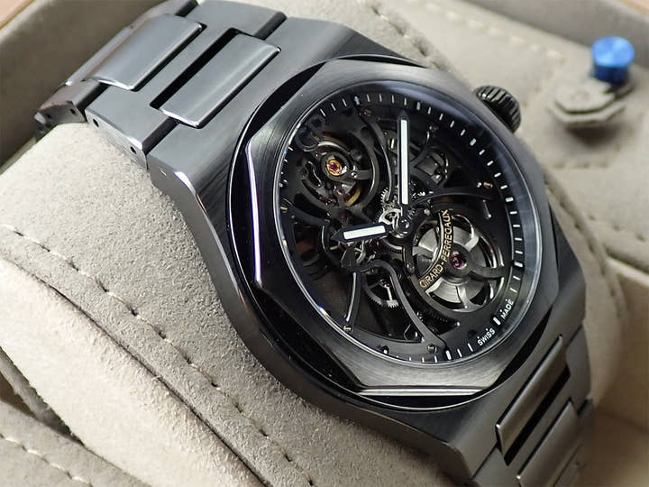 ジラールペルゴ ロレアート スケルトン セラミック Ref.81015-32-001-32A スケルトン文字盤 美品 LWY37X4Y