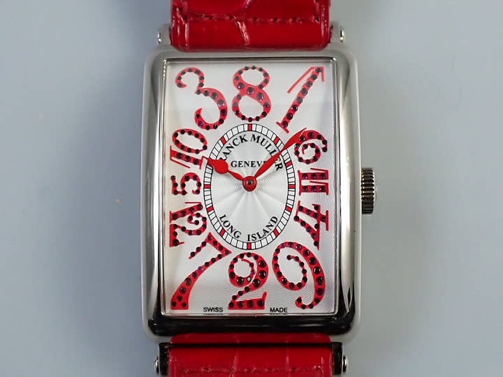 フランクミュラー ロングアイランド ジョーカー Ref.1200CHMAGRJ シルバー文字盤 中古 AZ6SZLF4