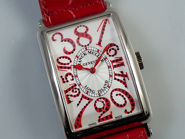 フランクミュラー ロングアイランド ジョーカー Ref.1200CHMAGRJ シルバー文字盤 中古 AZ6SZLF4