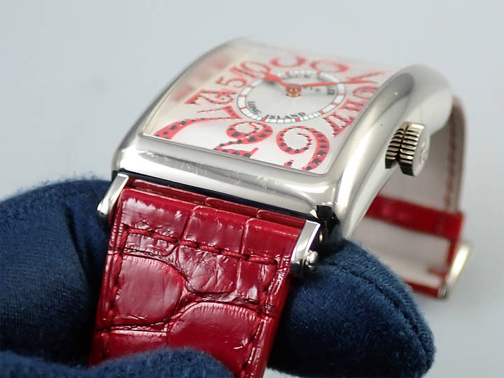 フランクミュラー ロングアイランド ジョーカー Ref.1200CHMAGRJ シルバー文字盤 中古 AZ6SZLF4