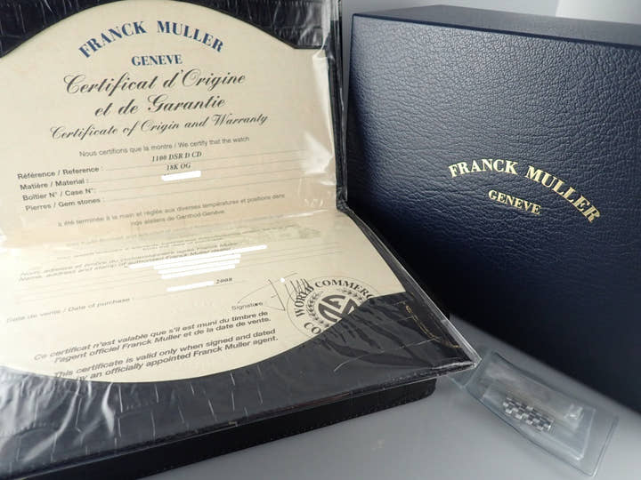 フランクミュラー ロングアイランド Ref.1100DSRDCD ブラックギョウシェ文字盤 中古 long-island-6