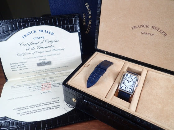 フランクミュラー ロングアイランド Ref.1000SCCLA ホワイト文字盤 中古 long-island