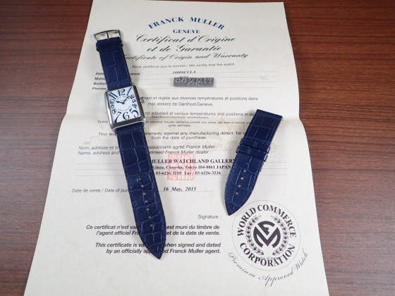 フランクミュラー ロングアイランド Ref.1000SCCLA ホワイト文字盤 中古 long-island