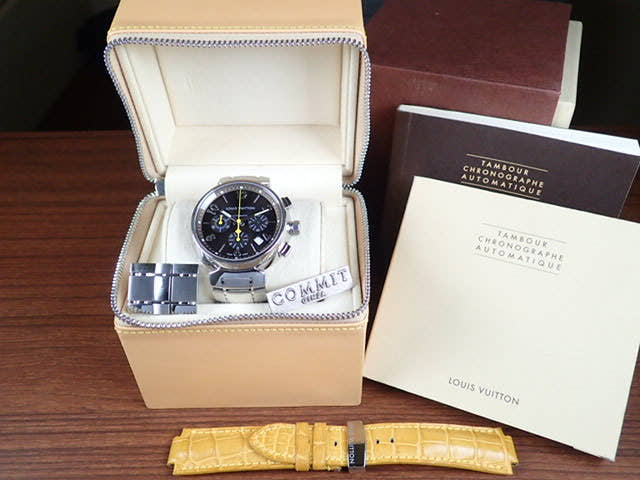 ルイヴィトン タンブール Ref.Q1121 ブラウン文字盤 中古 louis-vuitton