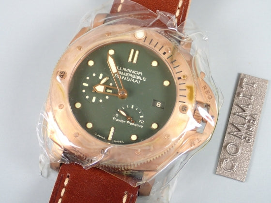 パネライ ルミノール SUBMERSIBLE 1950 3 DAYS POWER RESERVE AUTOMATIC BRONZO 47mm PAM00507 P番 限定1000本