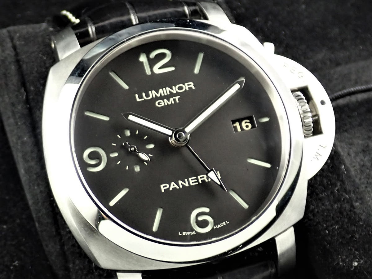 パネライ ルミノール 1950 3デイズ GMT Ref.PAM00320 ブラック文字盤 中古 532ZLLTU