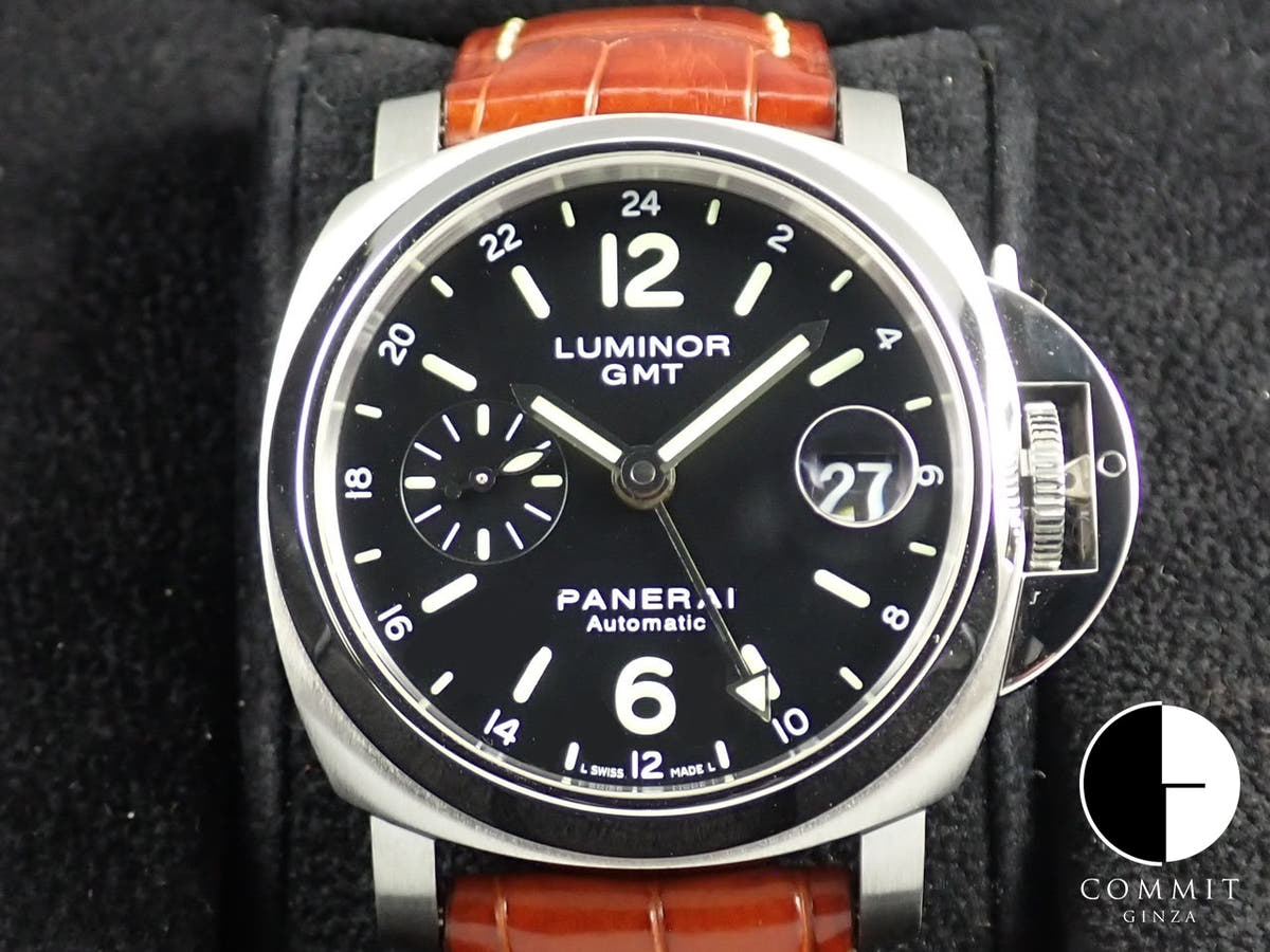 パネライ ルミノール GMT Ref.PAM00244 ブラック文字盤 美品 3PRXMUXT