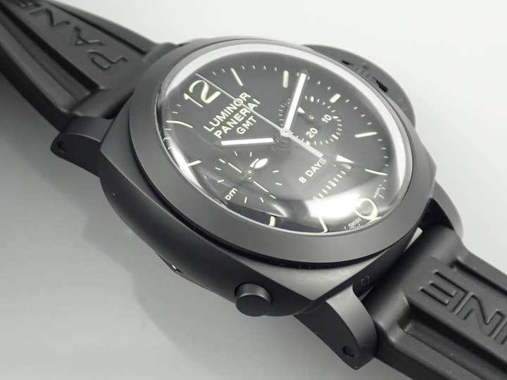 Panerai Luminor 1950 8DAYS Chrono Monopulsante GMT Ref.PAM00317 Black Dial Excellent Condition X964KUKM