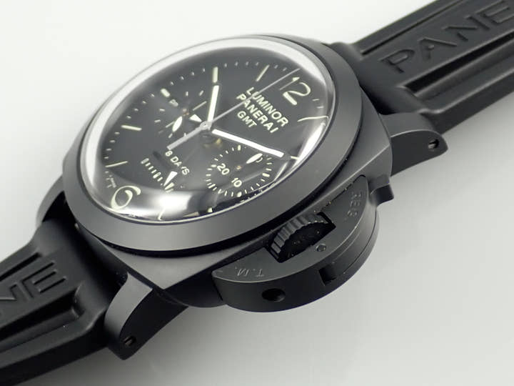 Panerai Luminor 1950 8DAYS Chrono Monopulsante GMT Ref.PAM00317 Black Dial Excellent Condition X964KUKM