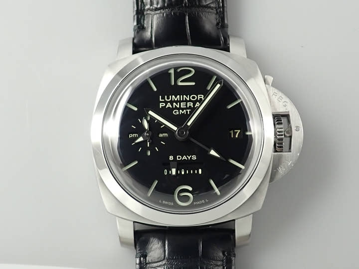 パネライ ルミノール 1950 8デイズ GMT Ref.PAM00233 ブラック文字盤 美品 ZP390374