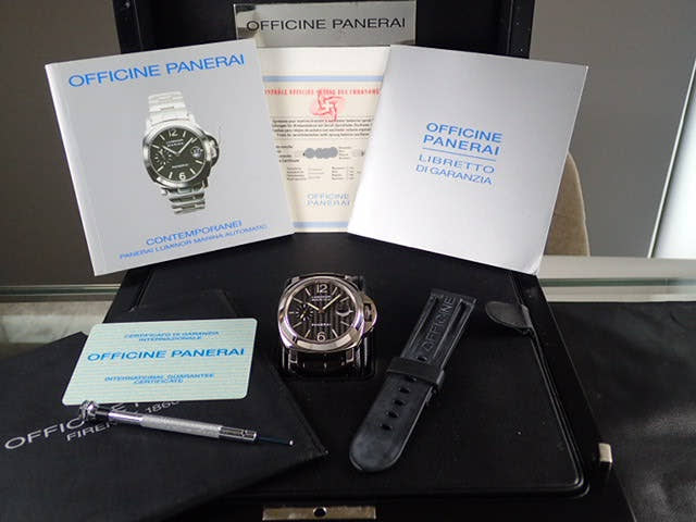 パネライ ルミノール Ref.PAM00180 ブラックカーボン文字盤 中古 luminor-18