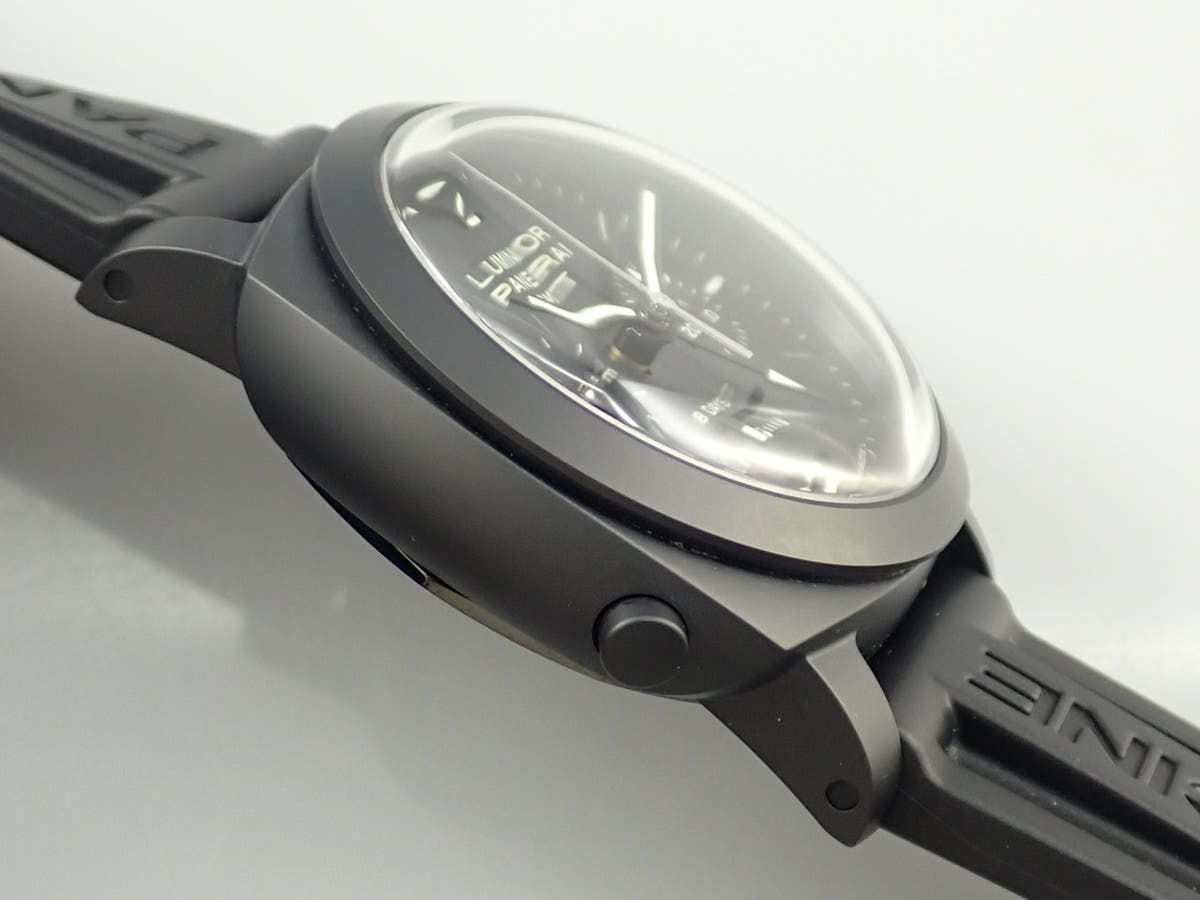 パネライ ルミノール 1950 8DAYSクロノ モノプルサンテGMT Ref.PAM00317 ブラック文字盤 美品 50J0Z865