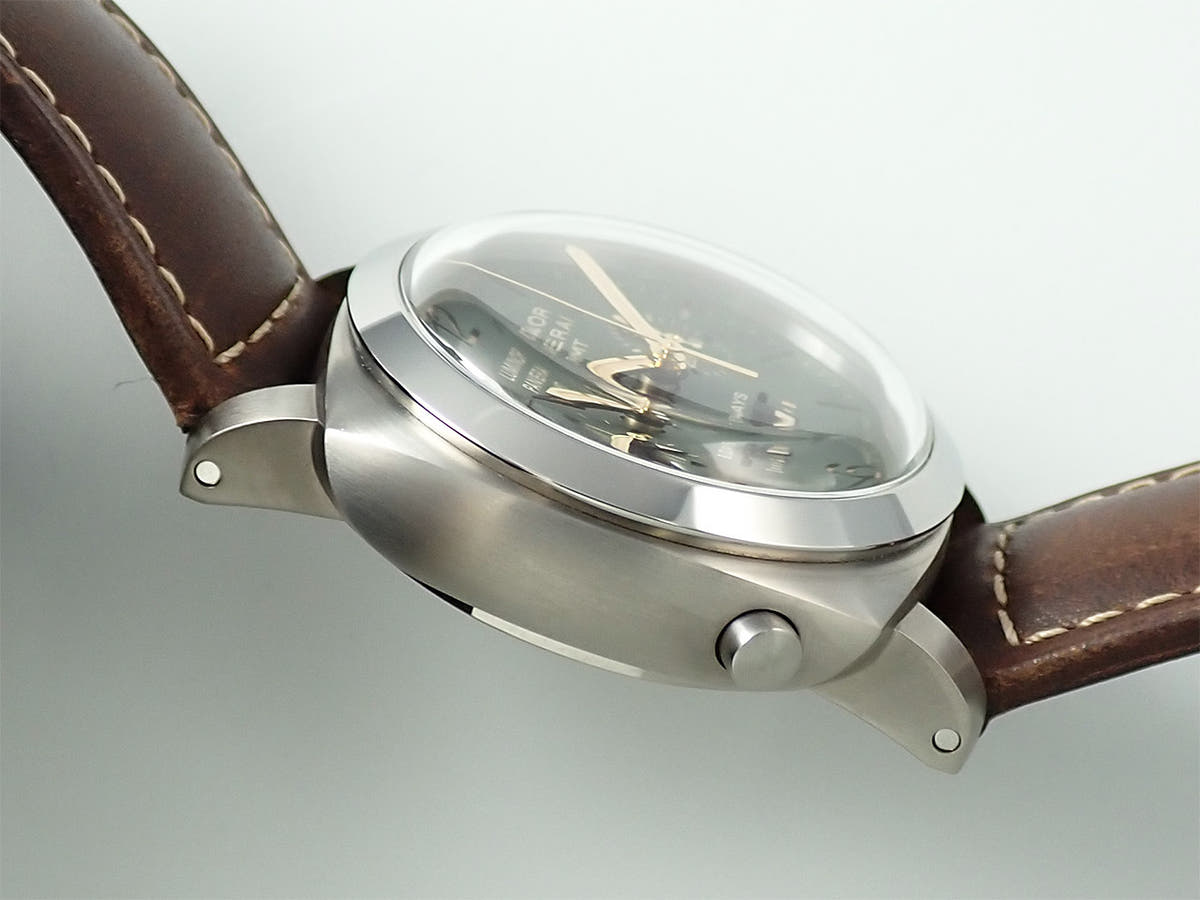 パネライ ルミノール 1950 クロノグラフ モノプルサンテ 8デイズ GMT チタニオ  Ref.PAM00737 グリーン文字盤 中古 S9PR6989