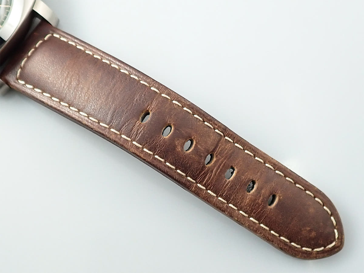 パネライ ルミノール 1950 クロノグラフ モノプルサンテ 8デイズ GMT チタニオ  Ref.PAM00737 グリーン文字盤 中古 S9PR6989