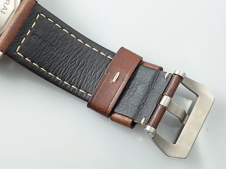 パネライ ルミノール 1950 クロノグラフ モノプルサンテ 8デイズ GMT チタニオ  Ref.PAM00737 グリーン文字盤 中古 S9PR6989