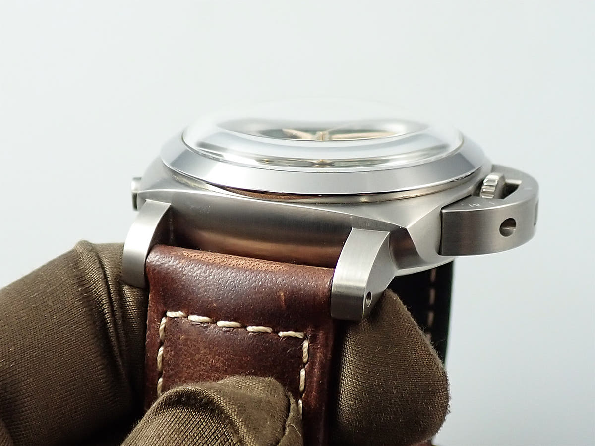 パネライ ルミノール 1950 クロノグラフ モノプルサンテ 8デイズ GMT チタニオ  Ref.PAM00737 グリーン文字盤 中古 S9PR6989
