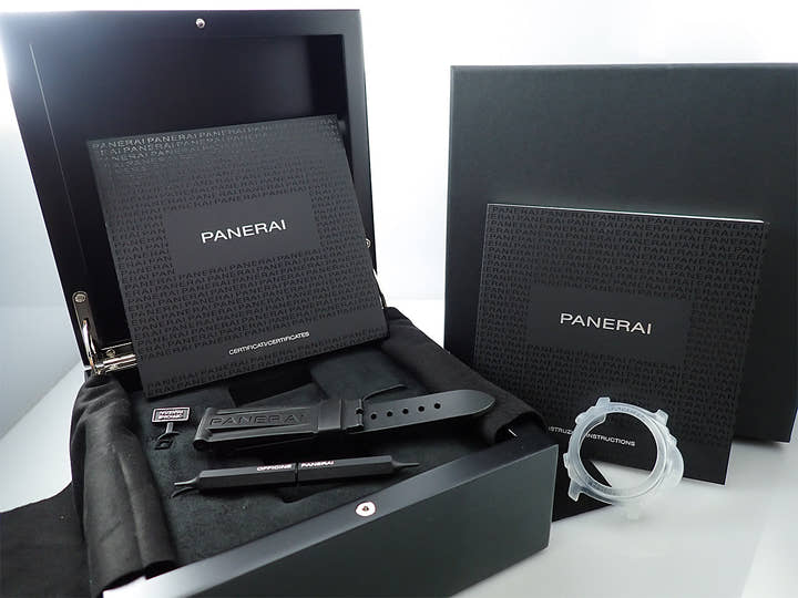 パネライ ルミノール 1950 クロノグラフ モノプルサンテ 8デイズ GMT チタニオ  Ref.PAM00737 グリーン文字盤 中古 S9PR6989