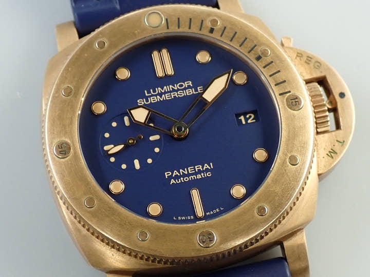 パネライ ルミノール 1950 サブマーシブル Ref.PAM00671 ブルー文字盤 中古 741778HU