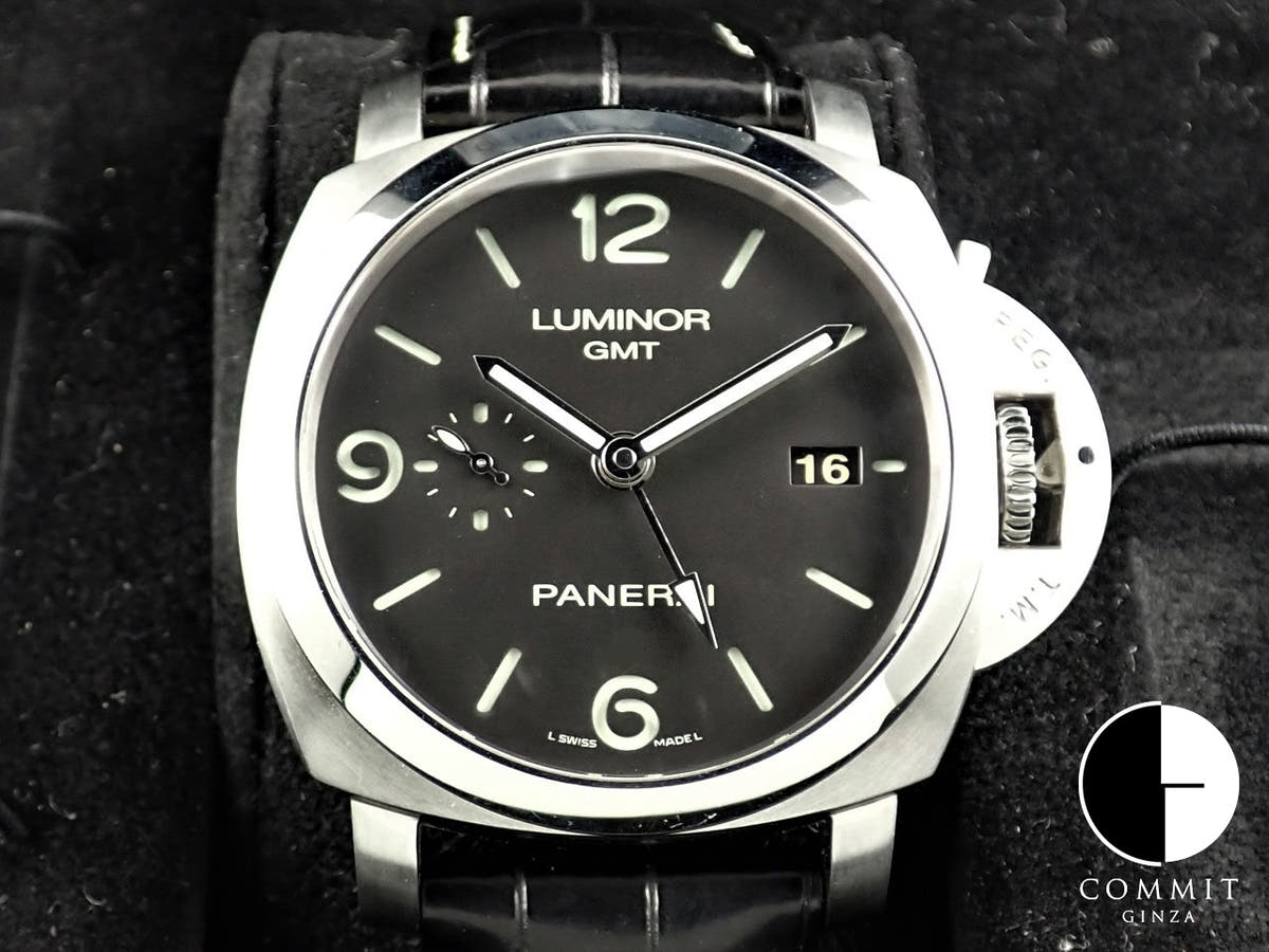 パネライ ルミノール 1950 3デイズ GMT  Ref.PAM00320 ブラック文字盤 中古 XP991VWM