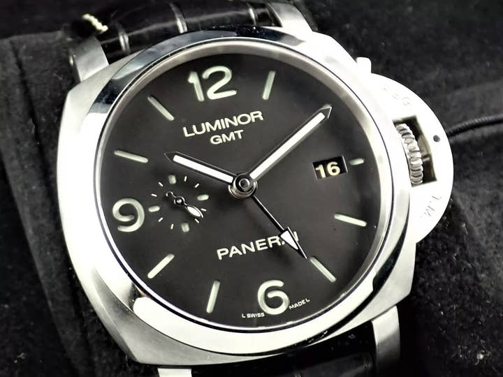 Panerai Luminor 1950 3 Days GMT Ref.PAM00320 Black Dial Used XP991VWM