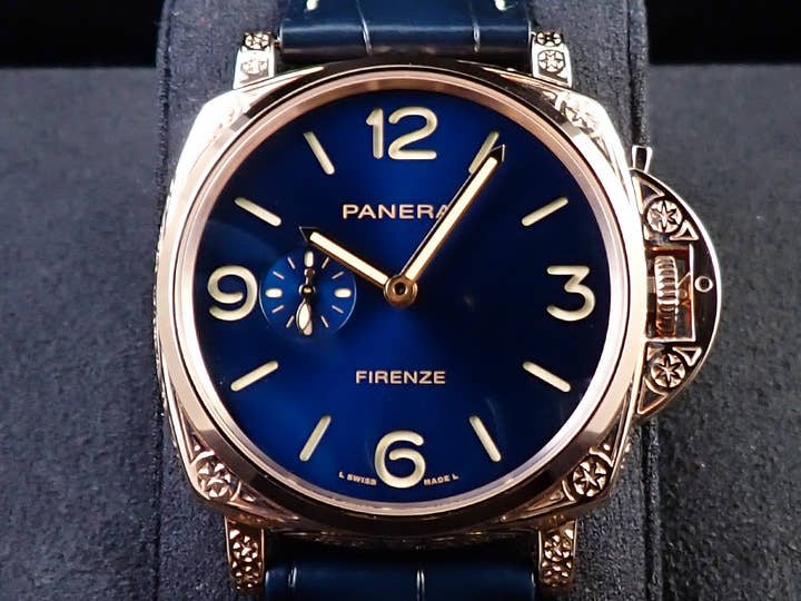 パネライ ルミノール ドゥエ ゴールドテック フィレンツェ Ref.PAM01204 ブルー文字盤 未使用 S7936326