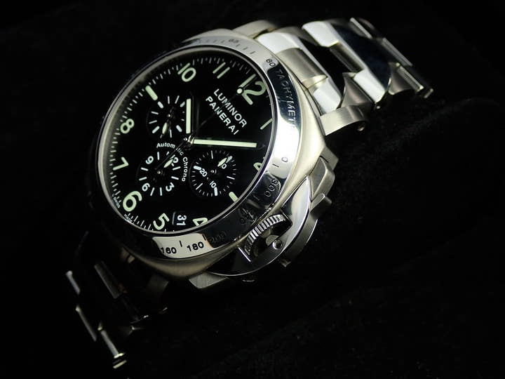 パネライ ルミノール クロノグラフ Ref.PAM00072 ブラック文字盤 中古 2F7RRAFA