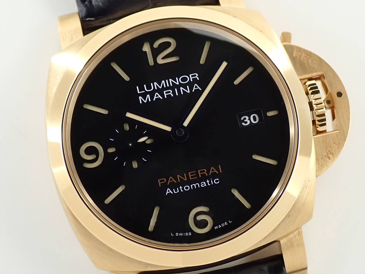 パネライ ルミノール マリーナ Ref.PAM01115 ブラック文字盤 極美品 S531Y5U9