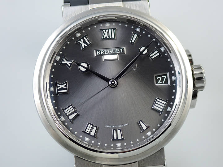 ブレゲ マリーン Ref.5517TI/G2/5ZU グレー文字盤 極美品 VHR563VJ