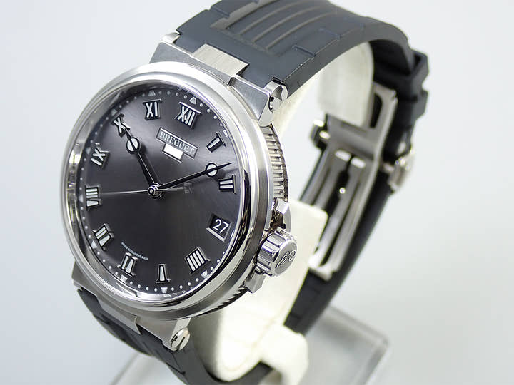 ブレゲ マリーン Ref.5517TI/G2/5ZU グレー文字盤 極美品 VHR563VJ