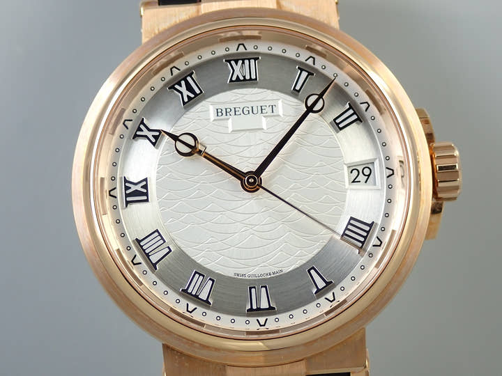 ブレゲ マリーン Ref.5517BR/12/9ZU シルバー文字盤 美品 66WPCWCV