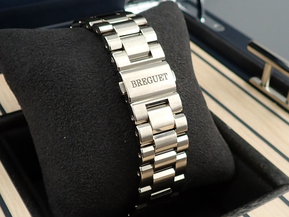 ブレゲ マリーン Ref.5517BB/Y2/BZ0 ブルー文字盤 美品 F27XR8XM