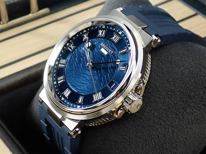 ブレゲ マリーン Ref.5517BB/Y2/5ZU ブルー文字盤 未使用 LF1RMHFH