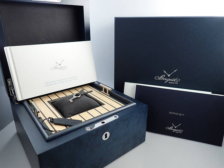 ブレゲ マリーン Ref.5517BB/Y2/5ZU ブルー文字盤 未使用 LF1RMHFH