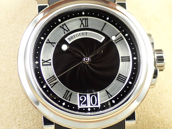 ブレゲ マリーン ラージデイト Ref.5817ST/92/5V8 ブラック文字盤 美品 HCH25L76